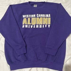 Russell Athletic Purple Alumni Crewneck Sweater